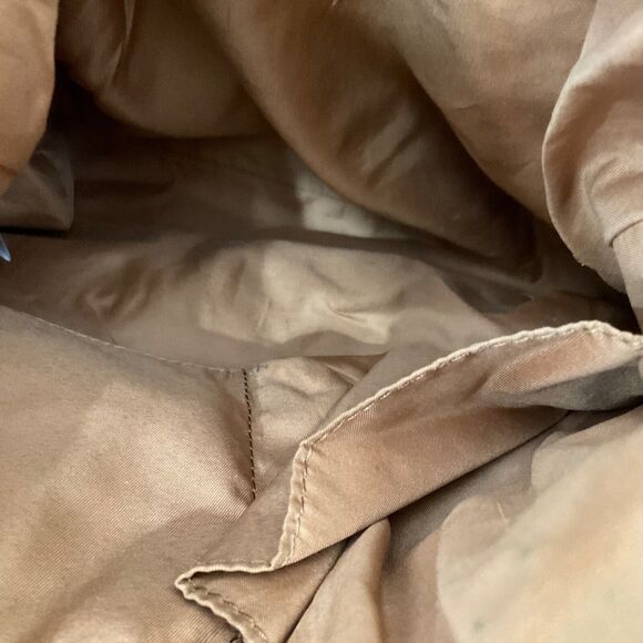 Fossil Amelia Hobo Linen /Faux Leather Shoulder Bag two different lengths straps - Picture 7 of 14